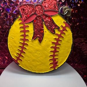 Yellow Softball 🥎 Car Freshie